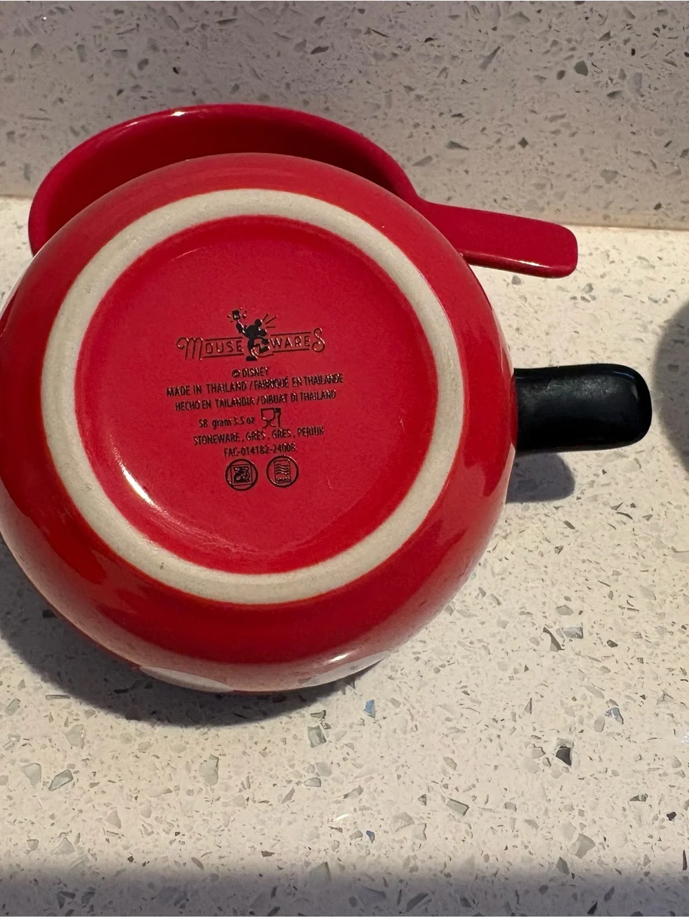 Disney Red Mickey Mouse Plate and Colorful Character Measuring Cups